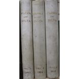 Robinson, William - Flora and Sylva, 3 vols (all published), half vellum, with 66 coloured plates,