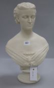 A Copeland parian bust of Princess Alexandra, modelled by Mary Throneycroft