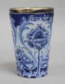 A William Moorcroft for Florianware poppy designed beaker