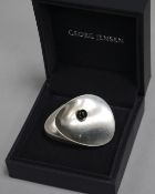 A 1960's Georg Jensen sterling silver brooch, design no. 328 by Nanna & Jorgen Ditzel, 53mm, with