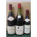 4 assorted bottles of vintage wine and 10 half bottles of 1990 Cotes de Beaune Villages