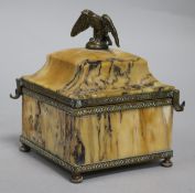 A marble inkwell