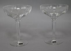 A pair of Waterford cocktail glasses