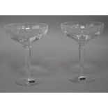 A pair of Waterford cocktail glasses