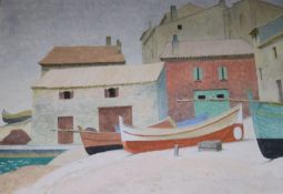 Veronica Burleighoil on canvasVenetian canal scenesigned48 x 70cm