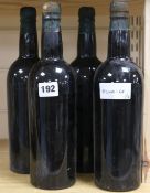 Four bottles of Fearon Block 1935 vintage port