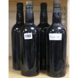 Four bottles of Fearon Block 1935 vintage port