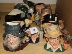 Doulton Character mugs: Merlin, Madhatter, Robin Hood, Cromwell etc