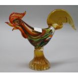 A Murano glass cockerel