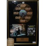 A framed presentation DVD gold disc, Swordfish
