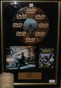 A framed presentation DVD gold disc, Swordfish