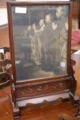 A Chinese hardwood table screen