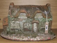 A terracotta cottage