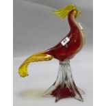 A Murano glass bird