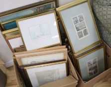 A quantity of assorted paintings and prints, including Views of London