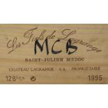 A case of twelve bottles of Les Fiefs de Lagrange 1995