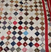 A patchwork quilt