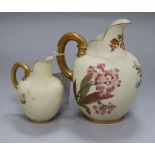 Two Royal Worcester jugs