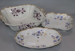 Three Flight Barr and Barr fruit bowls