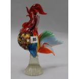 A Murano glass cockerel