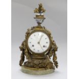 A French ormolu mantel clock