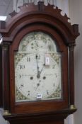 A late George III mahogany longcase clock, W. Strickland, Tenterden having eight-day striking