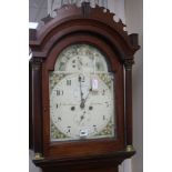 A late George III mahogany longcase clock, W. Strickland, Tenterden having eight-day striking