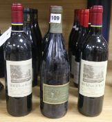 Eighteen assorted bottles of red wine including two Frederick Esmonin Gevrey Chambertin,