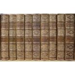 Thackeray, William Makepeace - The Works, 13 vols, 8vo, half calf, London 1886