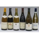 Four assorted white wines including Meursalt, 1993 and two Chassagne Montrachet 1994 & 1995 and