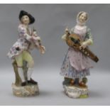 A pair of 19th century figurines