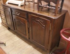 A mahogany sideboard, W.180cm