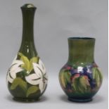 Two William Moorcroft vases