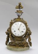 A French ormolu mantel clock