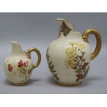 Two Royal Worcester jugs