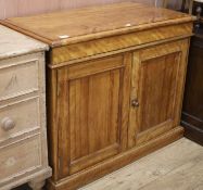 A Victorian maple washstand, W.105cm