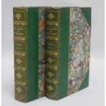 Mackay, Charles - The Thames and its Tributaries, 2 vols, 8vo, half green morocco, London 1840