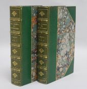 Mackay, Charles - The Thames and its Tributaries, 2 vols, 8vo, half green morocco, London 1840