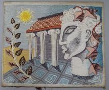 A modernist needlework panel