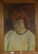 French Schooloil on canvasPortrait of a red haired woman85 x 55cm