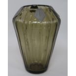 A Muller Freres glass vase