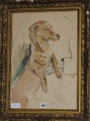 Ronald Ossory Dunlop (1894-1973)watercolourStudy of a dachshundsigned and dated '6150 x 34cm
