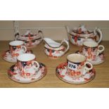 A Crown Derby part tea service