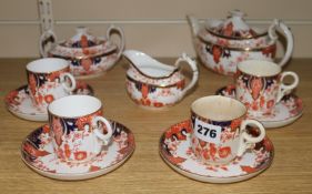 A Crown Derby part tea service