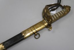 A Victorian Naval Officers sword