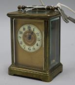 A French eight day carriage timepiece