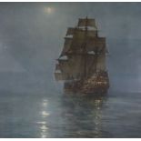 Montague Dawson (1890-1973)artists proof printCrescent Moonsigned in pencil26 x 35cm