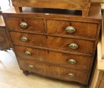 A mahogany chest of drawers, W.100cm