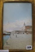 Italian SchoolwatercolourView of Venice bears an original label on the reverse showing it belonged