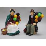 Two Royal Doulton figures "The Balloon Seller" and "The Balloon Man"